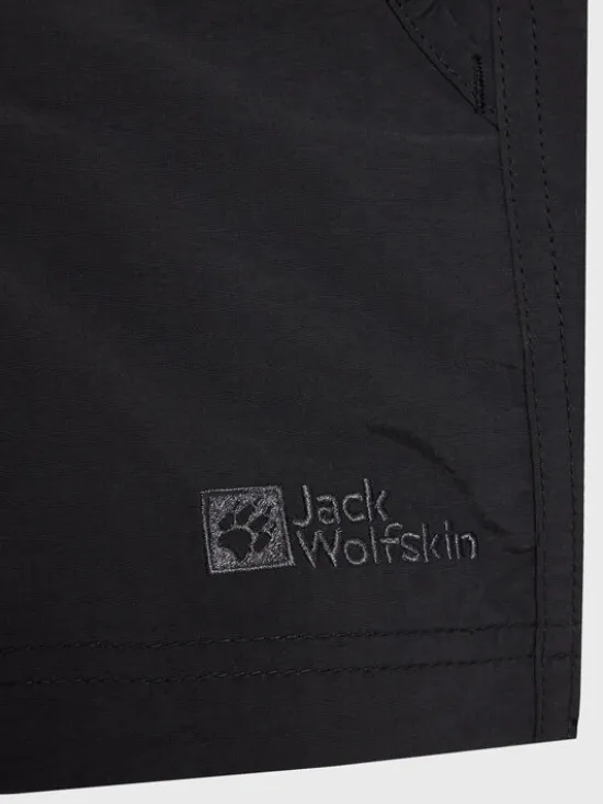 Jack Wolfskin Szorty materiałowe Sun 1605614 M Czarny Regular Fit