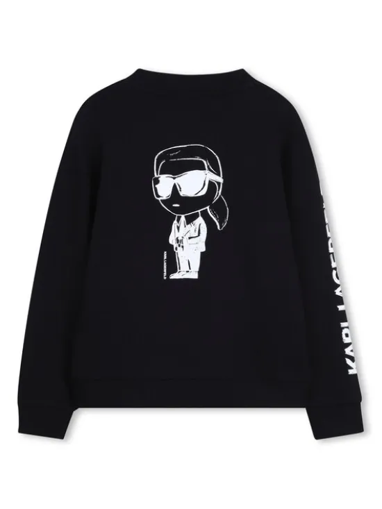 Karl Lagerfeld Kids Bluza Z31088 Czarny Regular Fit