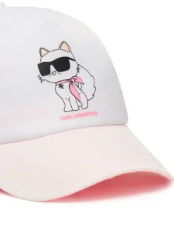 Karl Lagerfeld Kids Czapka z daszkiem Z31235 S Biały