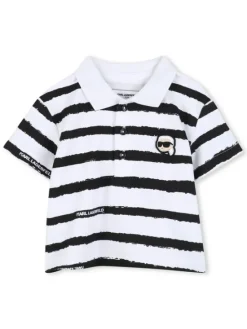 Karl Lagerfeld Kids Komplet polo i spodenki Z31068 M Beżowy Regular Fit