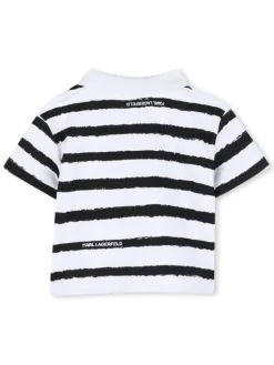 Karl Lagerfeld Kids Komplet polo i spodenki Z31068 M Beżowy Regular Fit