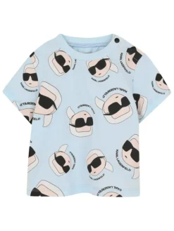 Karl Lagerfeld Kids Komplet t-shirt i spodenki Z31070 S Kolorowy Regular Fit