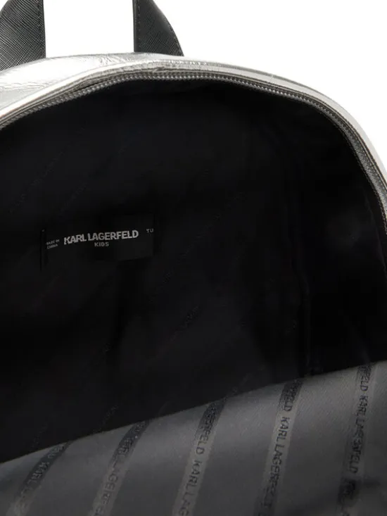 Karl Lagerfeld Kids Plecak This Is St Tropez D3 Z31215 Srebrny