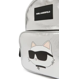 Karl Lagerfeld Kids Plecak This Is St Tropez D3 Z31215 Srebrny