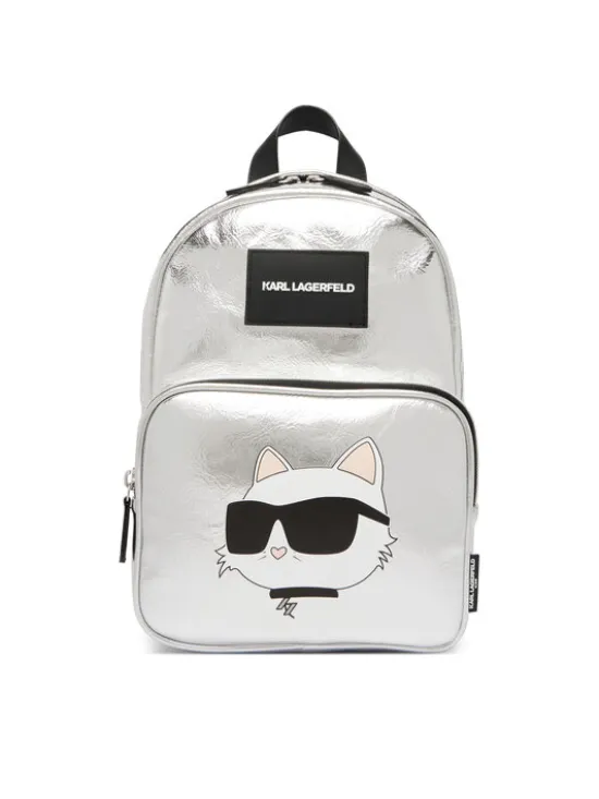 Karl Lagerfeld Kids Plecak This Is St Tropez D3 Z31215 Srebrny