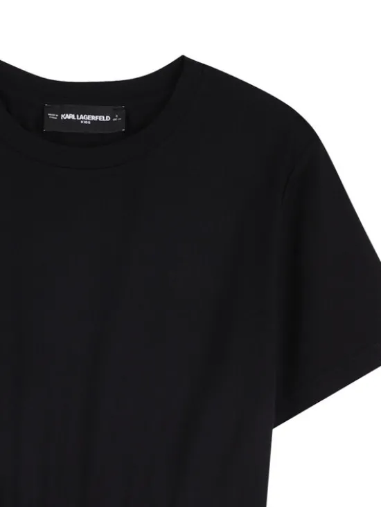 Karl Lagerfeld Kids Sukienka codzienna Z31152 D Czarny Regular Fit