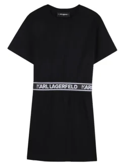 Karl Lagerfeld Kids Sukienka codzienna Z31152 D Czarny Regular Fit