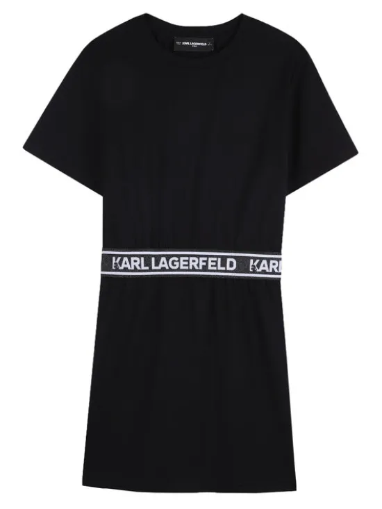 Karl Lagerfeld Kids Sukienka codzienna Z31152 D Czarny Regular Fit