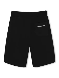 Karl Lagerfeld Kids Szorty sportowe Z31082 S Czarny Loose Fit