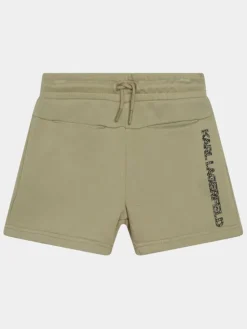 Karl Lagerfeld Kids Szorty sportowe Z30025 D Zielony Regular Fit