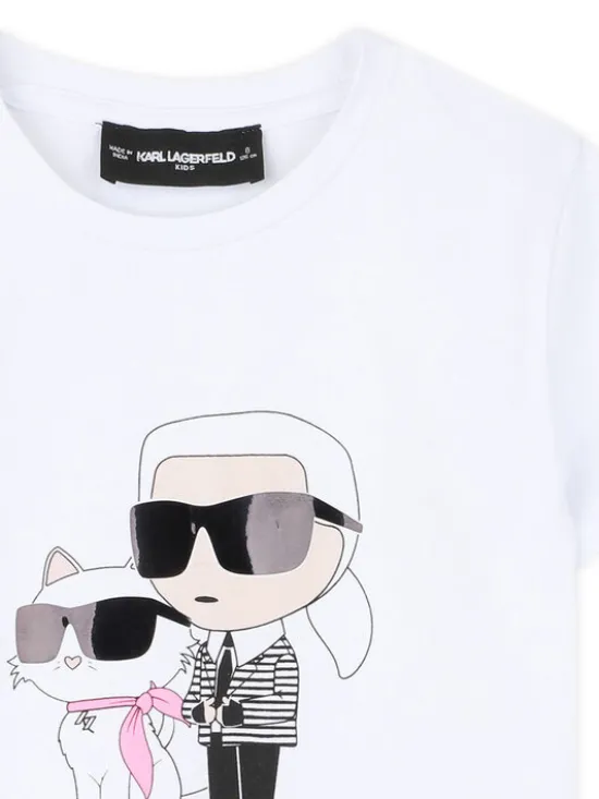 Karl Lagerfeld Kids T-Shirt Z31157 D Biały Regular Fit