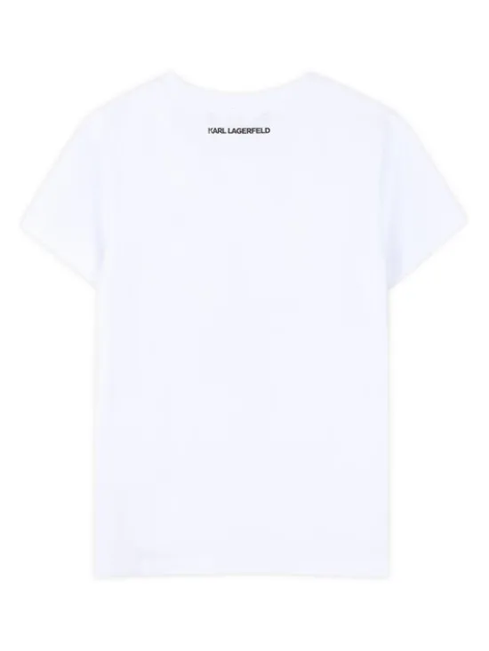 Karl Lagerfeld Kids T-Shirt Z31157 D Biały Regular Fit