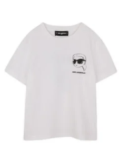 Karl Lagerfeld Kids T-Shirt Z31103 S Biały Regular Fit