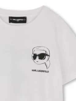 Karl Lagerfeld Kids T-Shirt Z31103 S Biały Regular Fit