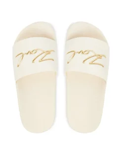 KARL LAGERFELD Klapki Z31174 M Biały