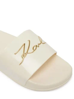KARL LAGERFELD Klapki Z31174 S Biały