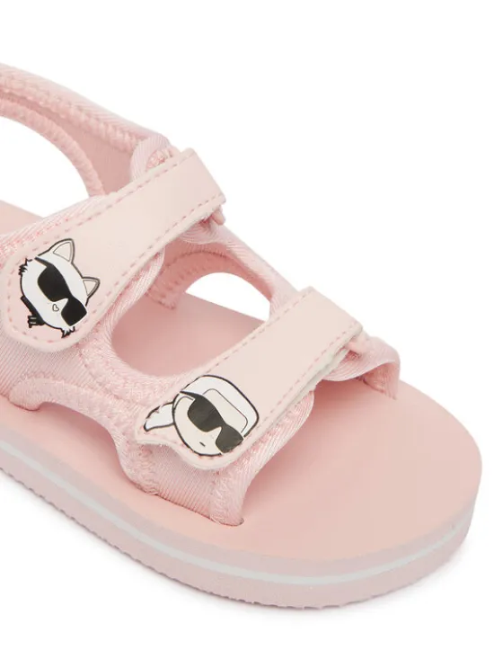 KARL LAGERFELD Sandały Z31183 M Różowy