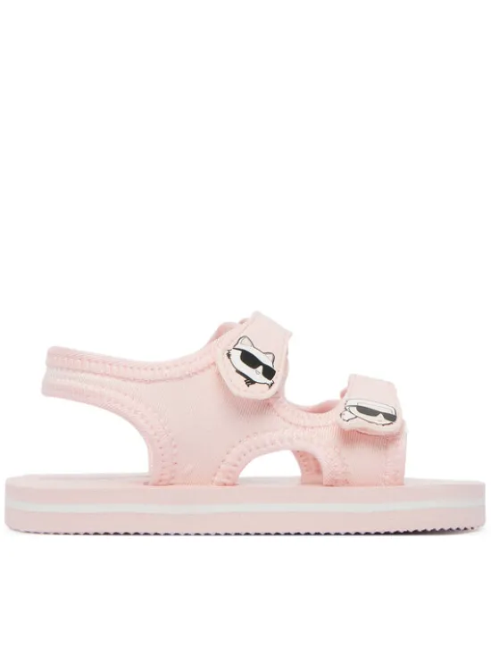 KARL LAGERFELD Sandały Z31183 M Różowy