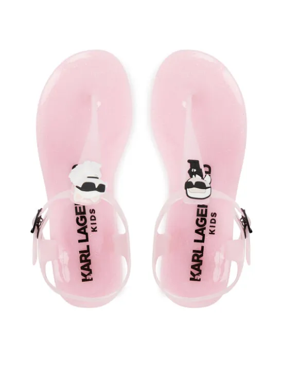 KARL LAGERFELD Sandały Z31173 S Różowy