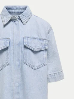Kids ONLY Sukienka jeansowa Sophie 15344561 Niebieski Oversize