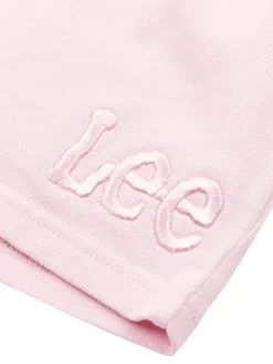 Lee Szorty materiałowe Acid Wash LEG5094 Różowy Regular Fit