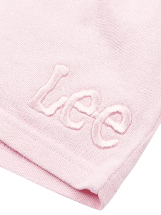 Lee Szorty materiałowe Acid Wash LEG5094 Różowy Regular Fit