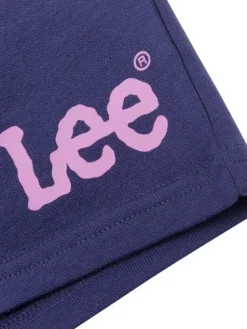 Lee Szorty sportowe Wobbly Graphic LEG5092 Niebieski Regular Fit