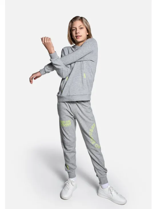 Lemon Explore Spodnie dresowe WL4120107CWB-019 Szary Regular Fit