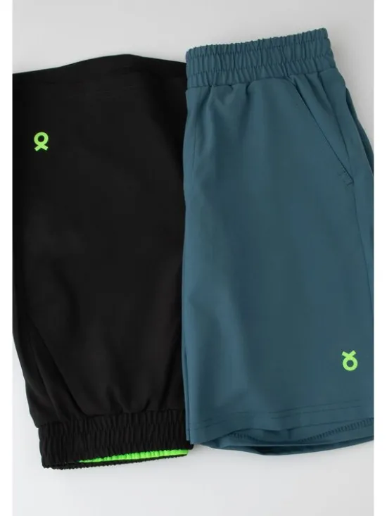 Lemon Explore Szorty materiałowe WL6119501ACB-011 Zielony Regular Fit