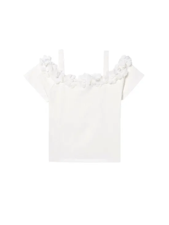 Mayoral Bluzka 6003 Écru Regular Fit