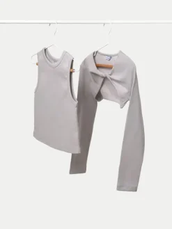 Mayoral Bluzka 6150 Szary Regular Fit