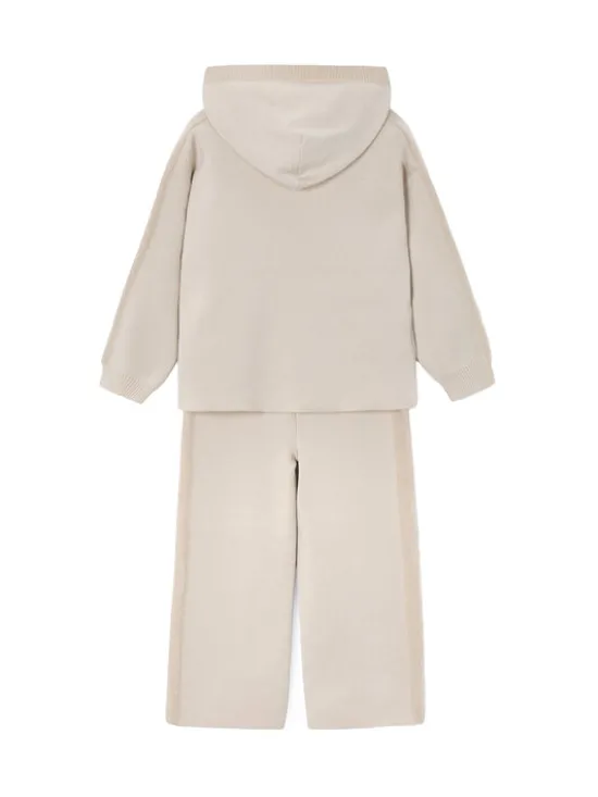 Mayoral Dres 4580 Beżowy Relaxed Fit