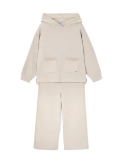 Mayoral Dres 4580 Beżowy Relaxed Fit