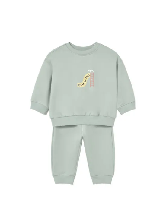Mayoral Dres 1898 Zielony Regular Fit