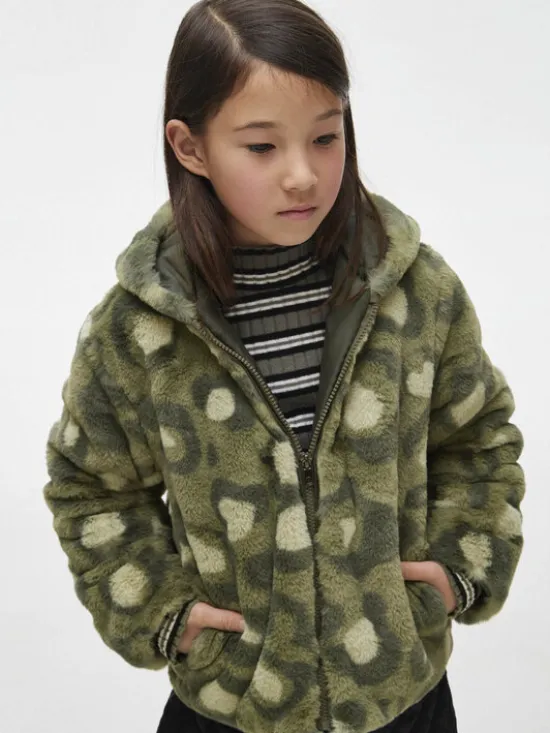 Mayoral Futro 7.409 Zielony Regular Fit