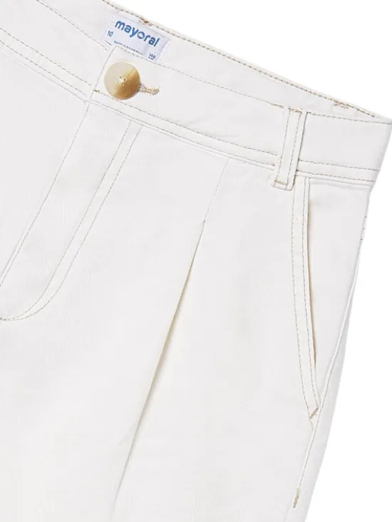 Mayoral Jeansy 6549 Kremowy Regular Fit