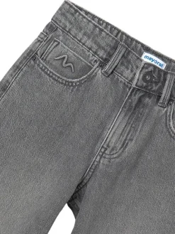 Mayoral Jeansy 7574 Szary Relaxed Fit