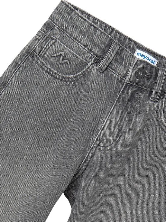 Mayoral Jeansy 7574 Szary Relaxed Fit