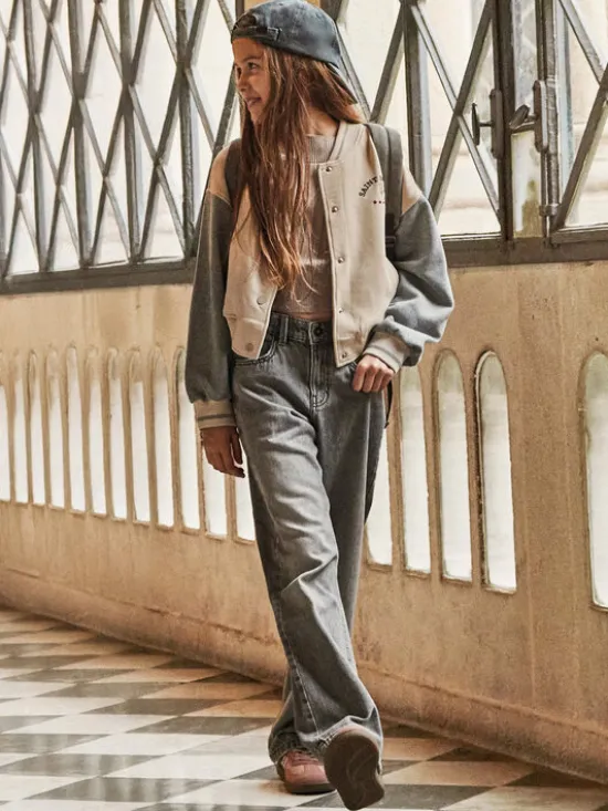 Mayoral Jeansy 7574 Szary Relaxed Fit