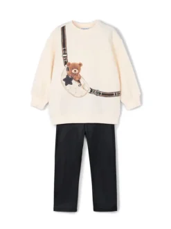 Mayoral Komplet bluza i legginsy 4727 Beżowy Regular Fit
