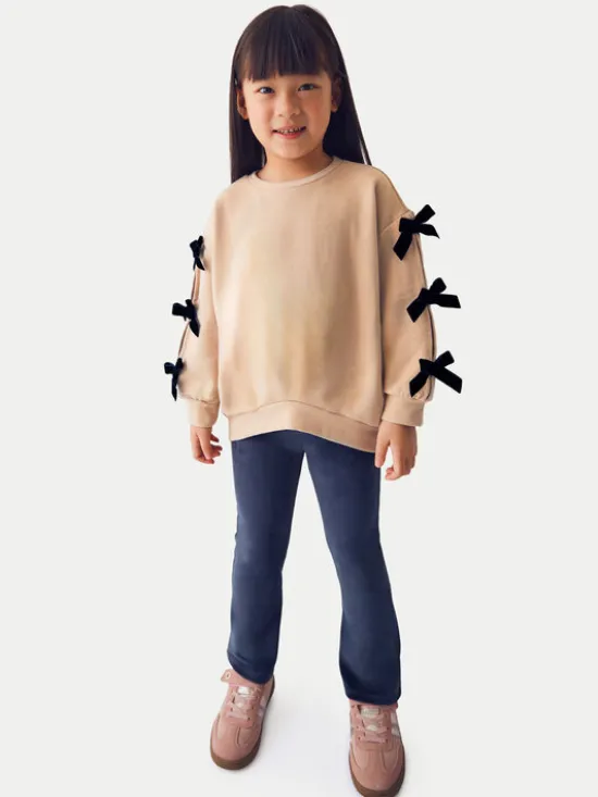 Mayoral Komplet bluza i legginsy 4725 Beżowy Regular Fit