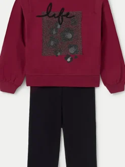 Mayoral Komplet bluza i legginsy 7755 Czarny Regular Fit