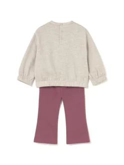 Mayoral Komplet bluza i legginsy 2740 Beżowy Regular Fit