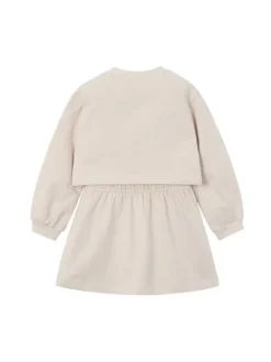 Mayoral Komplet bluza i sukienka 4927 Beżowy Regular Fit