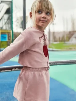 Mayoral Komplet bluza i sukienka 4927 Różowy Regular Fit