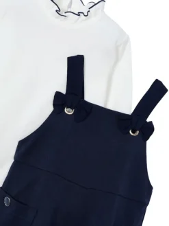 Mayoral Komplet bluzka i sukienka 4914 Granatowy Regular Fit