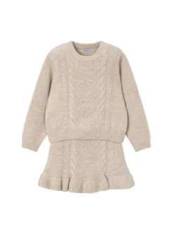 Mayoral Komplet dziecięcy 4934 Beżowy Regular Fit