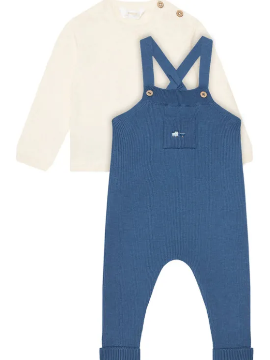 Mayoral Komplet sweter i spodnie materiałowe 2646 Niebieski Regular Fit