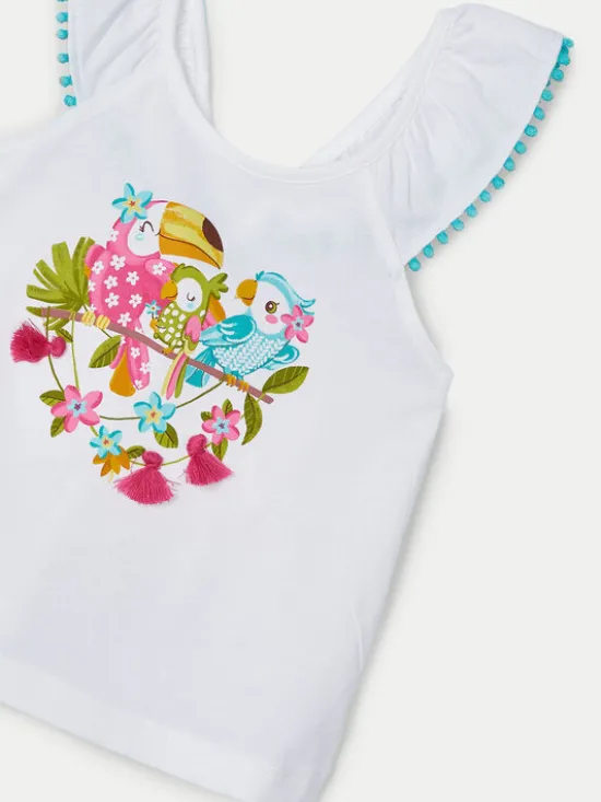 Mayoral Komplet top i spodenki 3261 Niebieski Regular Fit