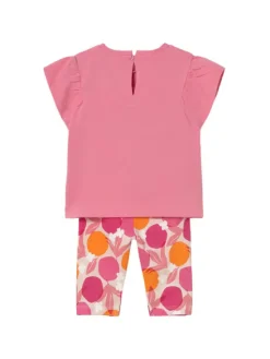 Mayoral Komplet t-shirt i legginsy 1751 Różowy Regular Fit